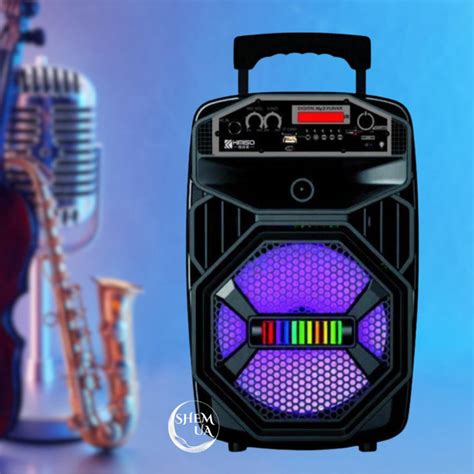 Портативная акустическая колонка Kimiso (Bluetooth, подсветка) с ...