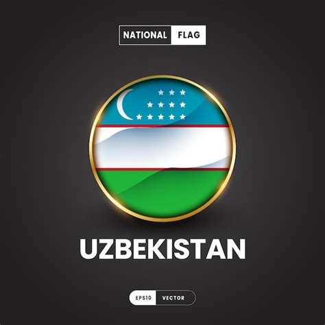 Premium Vector Flag Of Uzbekistan Vector Illustration Asia Flag 3d Eps10