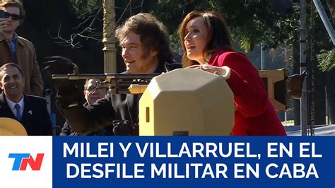 En Medio Del Desfile Militar Milei Se Subi A Un Tanque De Guerra