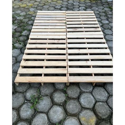 Jual Baru Palet Kayu Jati Belanda Tatakan Dipan Kasur Original Shopee