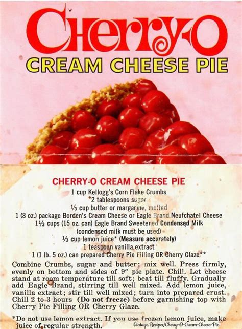 Easy and Elegant Cherry-O Cream Cheese Pie Recipe