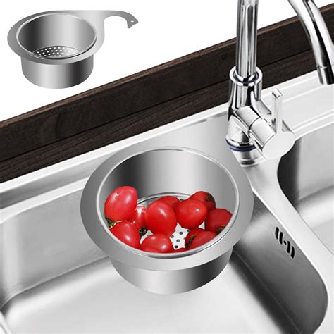 Japceit Sink Drains Strainer Stainless Steel Swan Sink Strainer Basket