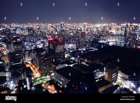 Night skyline of Tokyo city from a skyscraper Stock Photo - Alamy