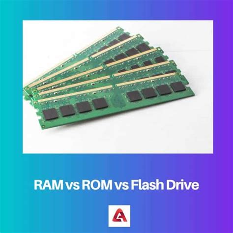 RAM vs ROM vs Flash Drive diferencia y comparación