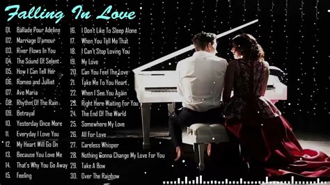 Top 50 Romantic Piano Love Songs Instrumental 💖 Beautiful Relaxing