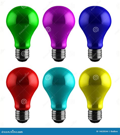 Colorful Light Bulbs Stock Images Image 14628544