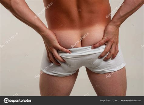 Man Ass Tan Male Underwear Gay Panties Down Sexy Mans Naked Butt