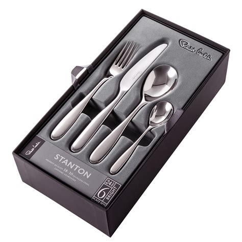 Robert Welch Stanton Bright Stainless Steel 24 Piece Cutlery Set