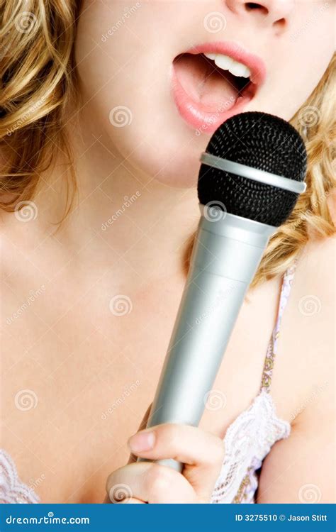 Singing Girl Stock Photo Image Of Karaoke Performing