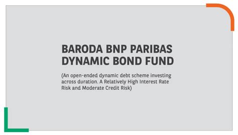 Baroda Bnp Paribas Dynamic Bond Fund Regular Growth Mutual Fund