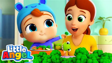 Baby John Yes Yes Vegetable Song Little Angel Kids Songs And Nursery