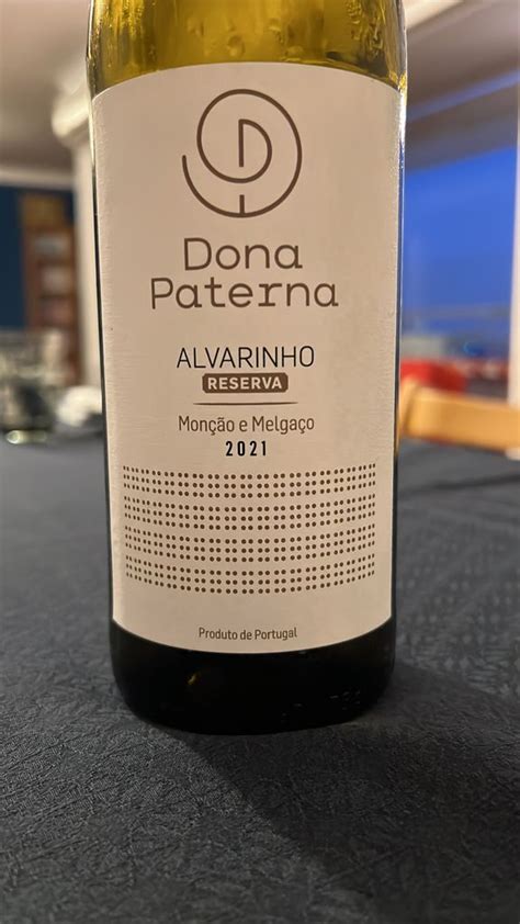 2021 Dona Paterna Alvarinho Vinho Verde Reserva Portugal Minho Vinho