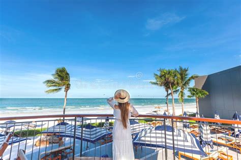 view  woman wearing hat stock photo image  freedom luxury