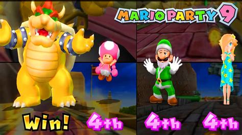 Mario Party Step It Up Bowser Vs Toadette Vs Luigi Vs Rosalina