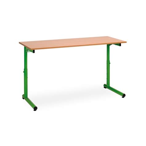 Table scolaire Naples à dégagement latéral NF 130x50 cm stratifié chant