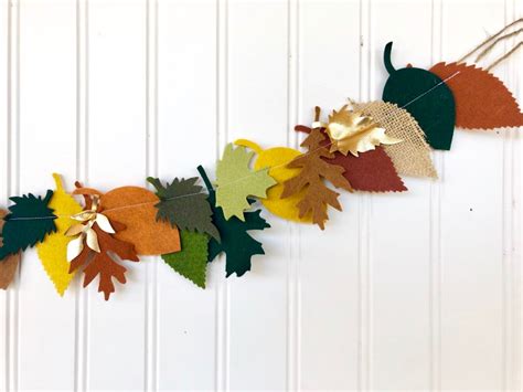 Falling Leaves Garland // Fall Leaves // Fall Garland // Leaf - Etsy