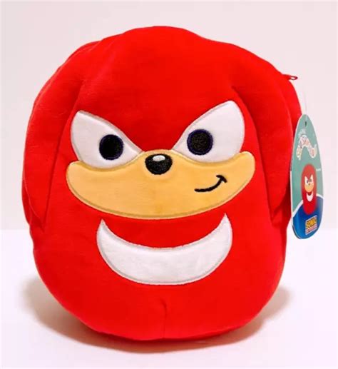 Squishmallows X Sega Sonic The Hedgehog Knuckles Red Plush Doll Toy