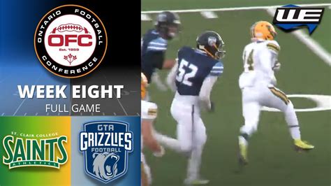 St Clair Saints Football Vs Gta Grizzlies Youtube