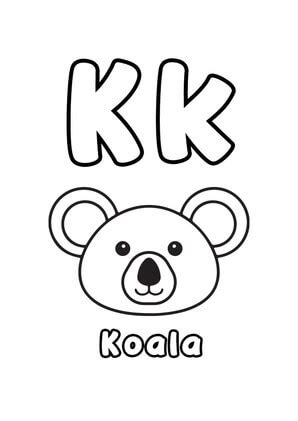 Kolorowanki Koala Do Druku Kolorowankidodruku