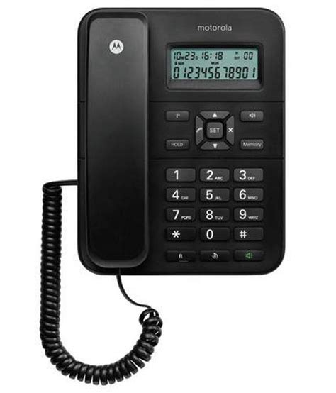 Buy Motorola Ct202 Corded Landline Phone Black Landline Phone Online at ...