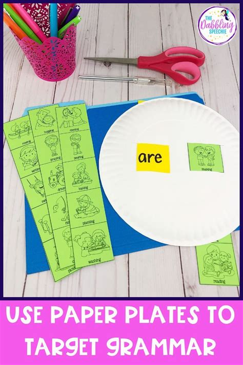 Use Paper Plates To Target Grammar Ebp Aligned Thedabblingspeechie