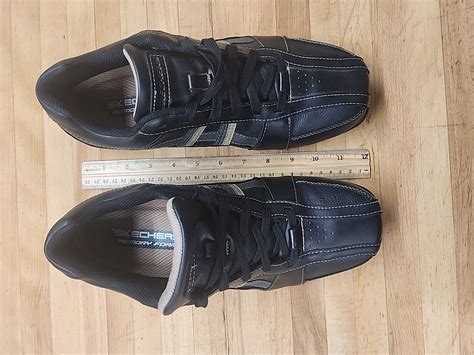 Men's SKETCHERS Black Leather Citywalk Malton Oxford … - Gem