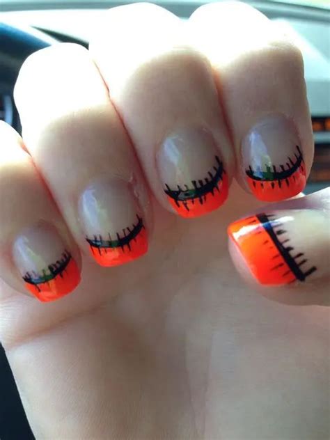 Orange Nail Polish Dark Nail Polish Halloween Nails Diy Halloween