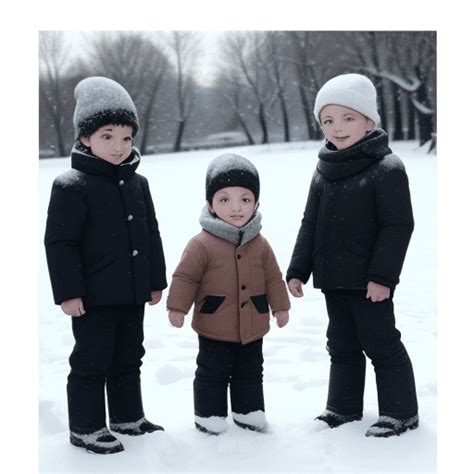 dreamshaper prompt snow   boys   small