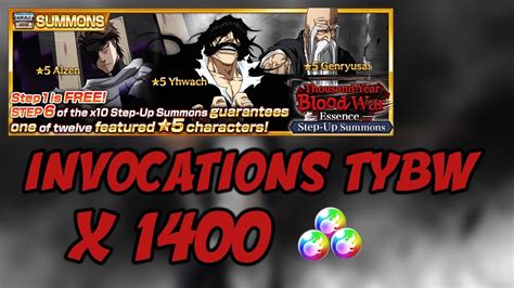 INVOCATIONS GUERRE SANGLANTE ROUND 15 BLEACH BRAVE SOULS FR YouTube