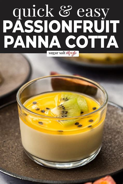 Tropical Passionfruit Panna Cotta Recipe