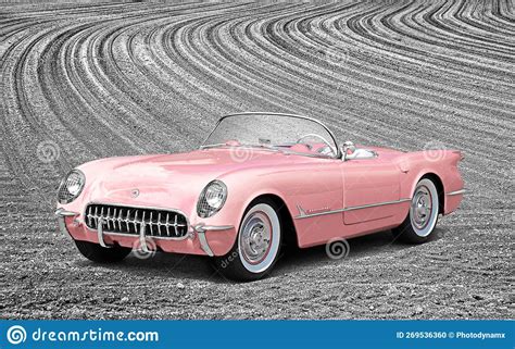 Pink American Vintage Retro Chevy Chevrolet Convertible Car Transport ...