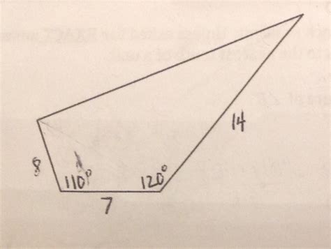 Solved Find The Area Of The Quadrilateral Shown Below Round Chegg