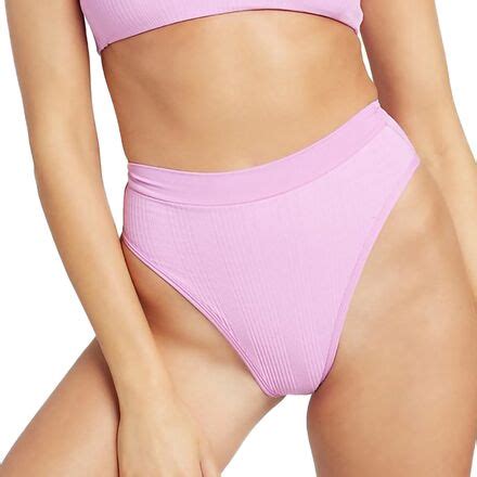 L Space Frenchi Pointelle Rib Bikini Bottom Women S