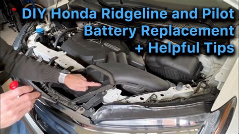 Step By Step Battery Replacement On A Honda Ridgeline 2nd Gen Or Pilot 3rd Gen Youtube