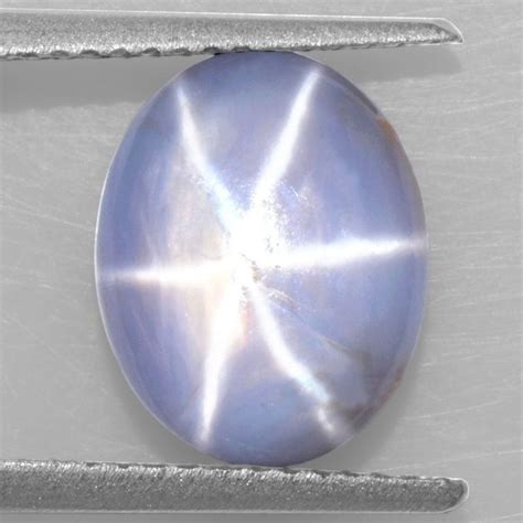 5 28 Cts Natural Lustrous Sharp 6 Rays Unheated Blue Star Sapphire Oval