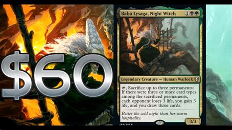 60 Baba Lysaga Night Witch Artifact Creature Edh Budget Deck Tech