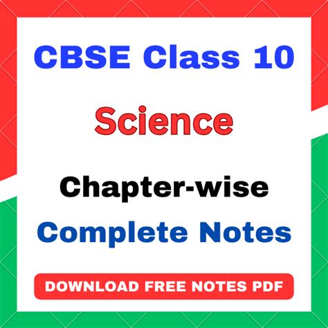 cbse class  science notes     chapters