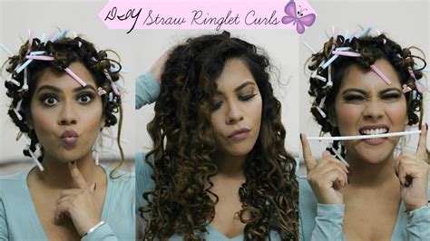 Diy Straw Ringlet Curls Try It Tuesday No Hair Curler Youtube