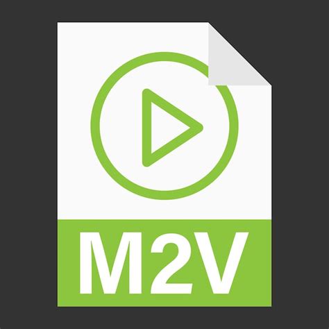 Premium Vector Modern Flat Design Of M2v File Icon For Web