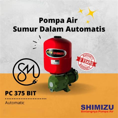 Jual Pompa Air Shimizu Pc Bit Jet Pump Sumur Dalam Otomatis Kota