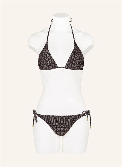 Hot Stuff Triangel Bikini Hose In Schwarz Beige