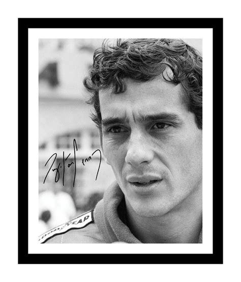 Ayrton Senna Formula 1 Autographed Signed And Framed Photo Etsy