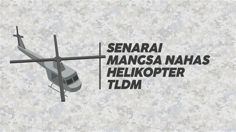 INFOGRAFIK Senarai Mangsa Nahas Helikopter TLDM YouTube