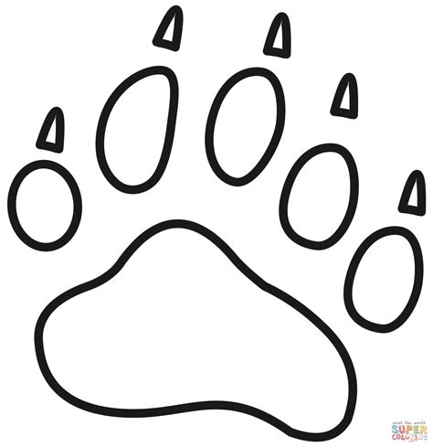 Bear Claws Coloring Page Free Printable Coloring Pages