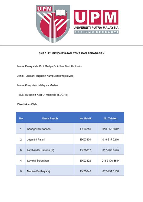 Banjir Kilat Draft As Of 22 July 2023 - Business Ethics and Corporate ...