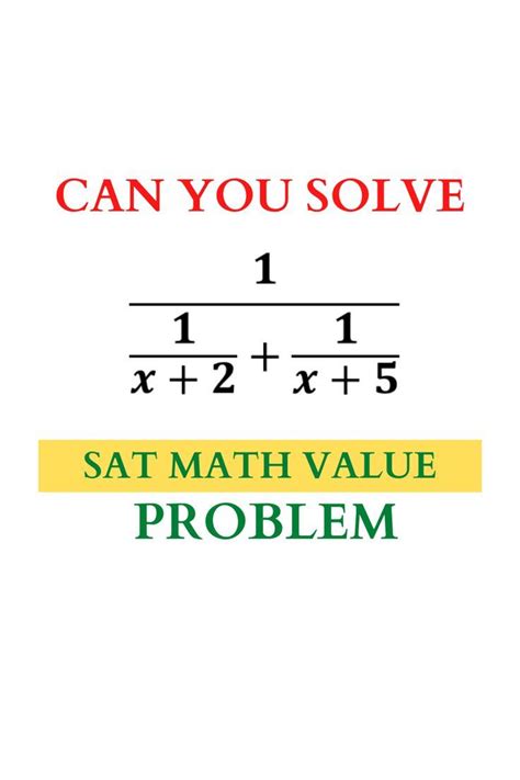 A Scary Looking Rational Equation Sat Practice Math A Maths Math