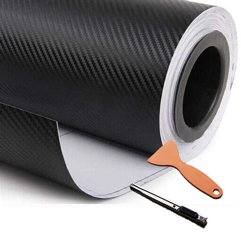 Amazon Diyah D Black Carbon Fiber Film Twill Weave Vinyl Sheet