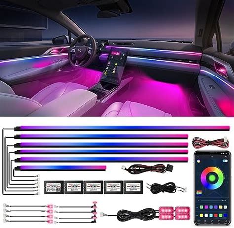 Dreamcolor Acrylic Interior Car Lights WEBUPAR Car Accessories 18 In 1