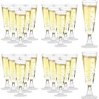 Lot De Fl Tes Champagne Jetables En Plastique Transparent Ml