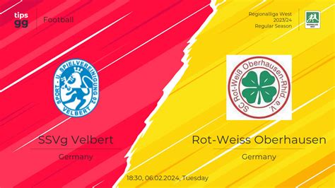 SSVg Velbert Vs Rot Weiss Oberhausen 06 02 2024 At Regionalliga West